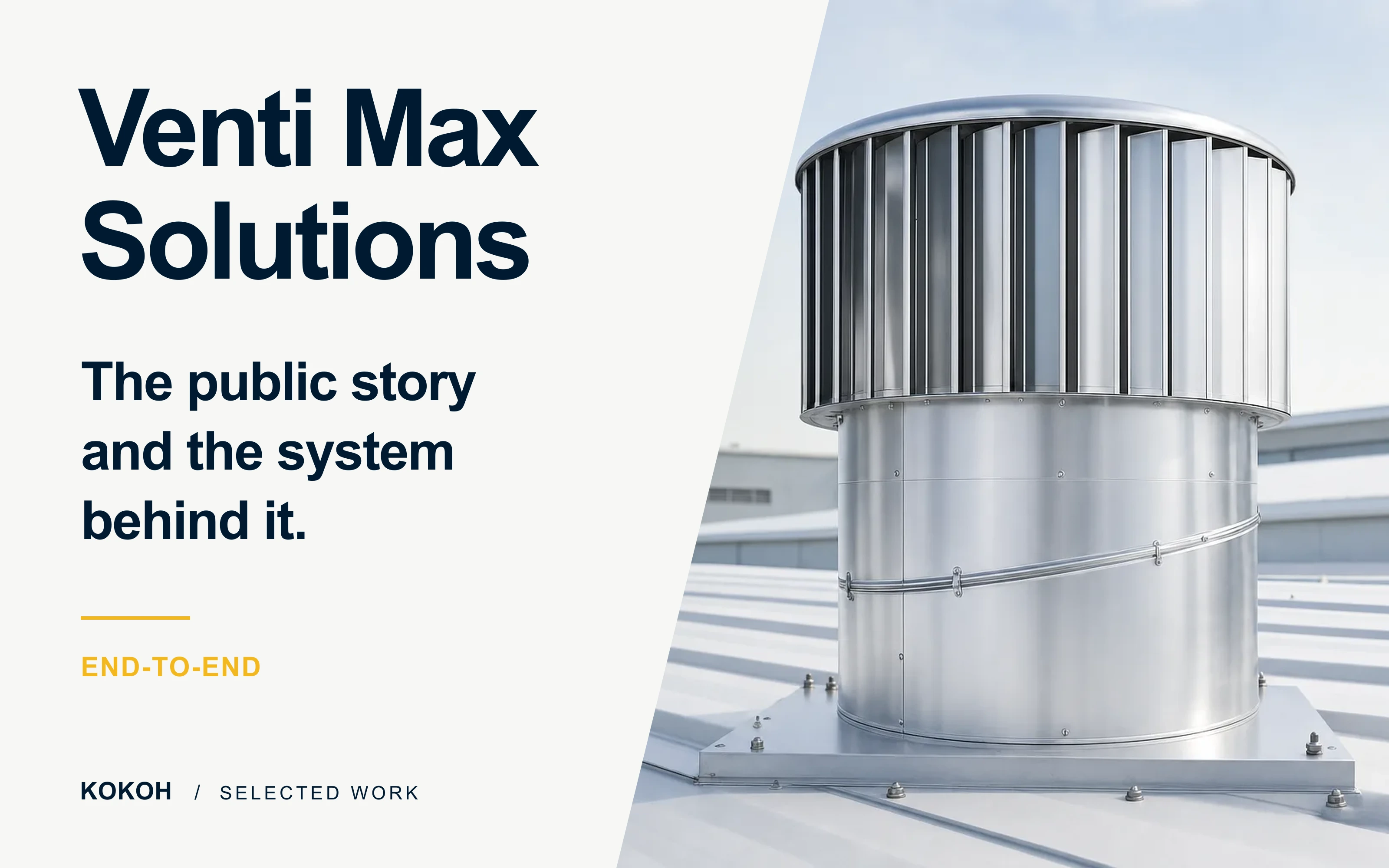 Venti Max Solutions case study cover with rooftop ventilation products